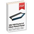 1U 192 Ports LC Fiber Optic Patch Panel